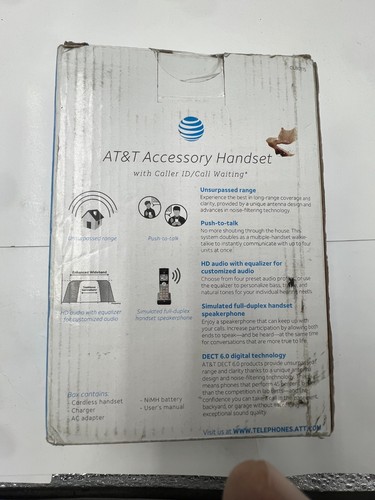 AT&T Accessory Cordless Telephone Handset Caller ID/Call Waiting - Zdjęcie 4 z 5