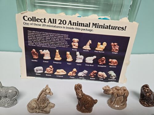 Vintage Wade Whimsies Red Rose Tea 20 Animal Miniatures England, complete set - Picture 3 of 6