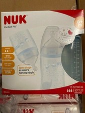 NUK Perfect Fit Bottle 10 oz, 3-Pack, Elephant NEW 