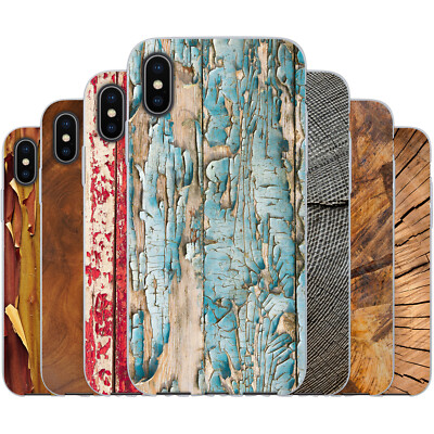 dessana Holz Maserung Schutz Hülle Case Handy Tasche passend für Apple