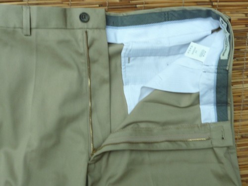 HAGGAR NO IRON KHAKI MENS BIG & TALL CASUAL TWILL PANTS STRAIGHT LEG LIST $55 - Picture 4 of 12