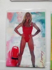 C. J. Parker #16 Art Card Limited #/50 Edward Vela Signed Baywatch Pam Anderson 