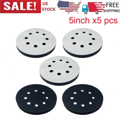 5 Inch Hook and Loop Soft Sponge Cushion Interface Buffer Pad Sanding Discs Pad