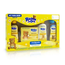 Kit Ricitos de Oro Baby Shampoo+Cream+Cologne+Soap Bar Chamomile Scent
