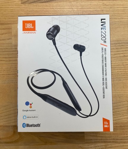 JBL LIVE 220BT Wireless In-ear Neckband Headphones-Black-Excellent | eBay