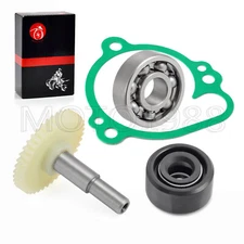 Water Pump IMPELLER GEAR Rebuild Kit Gaskets Seal For KAWASAKI KX80 KX85 KX100