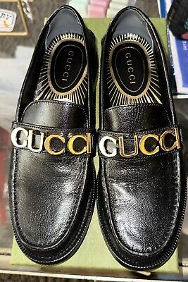 Gucci Women Black Cara Logo Loafers 37.5-7.5 Women | eBay Gucci Women Black Cara Logo Loafers 37.5-7.5 Women | eBay