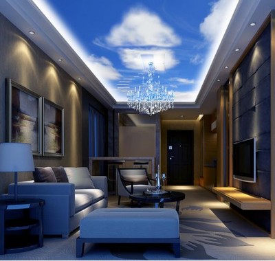 3d Sky Cloud Home Ceiling Wallpaper Murals Wall Print Decal Deco