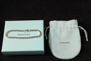 Tiffany & Co. 925 Sterling Silver Box Cable Bracelet