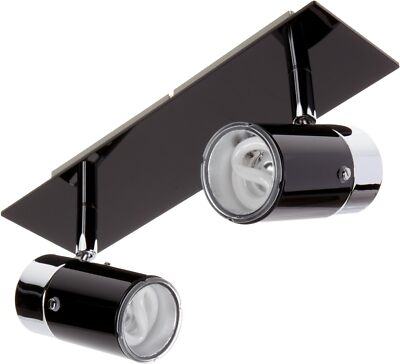 Paulmann Deckenleuchte Zyli Spotlights Deckenlampe 2 x 7W 230V Schwarz/Chrom