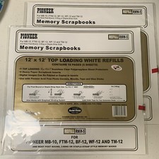 Pioneer 12 x12 Memory Book Refill 10 Pages RMW-5 Top Load Scrapbook New - 2 Pack
