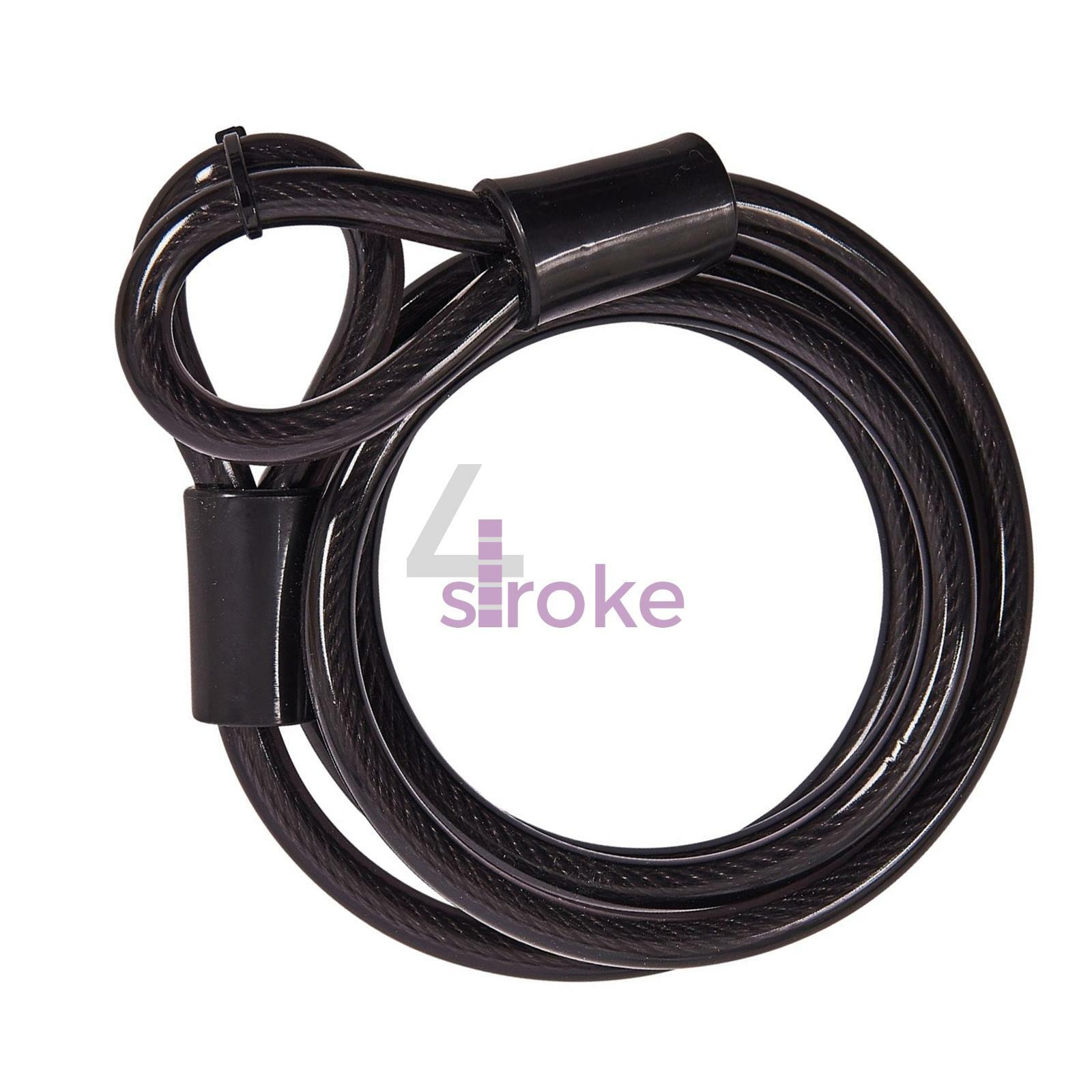Heavy Duty Extra Long Lock Extender Anti Theft Coil Cable Bike Cycle