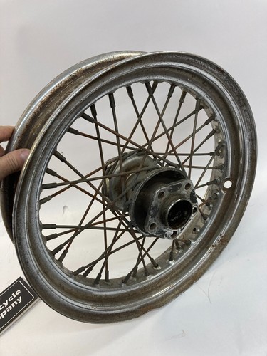 Harley Shovelhead chrome steel 16x3 dual flange 40 spoke rim look - Picture 3 of 5
