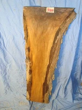 black walnut live edge slab lumber craft wood table top 41"L14 1/2"W 3/4"L