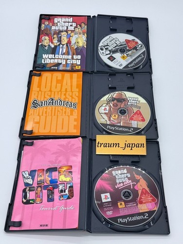 Lot 3 Grand Theft Auto III 3 & Vice City & San Andreas PS2 PlayStation 2 Tested - Picture 3 of 6