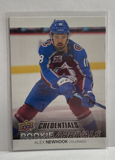 2021-22 Upper Deck Credentials - Rookie Arrivals Alex Newhook #RA-9 (RC)