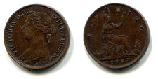 Farthing Großbritannien 1887, Victoria   Bronze