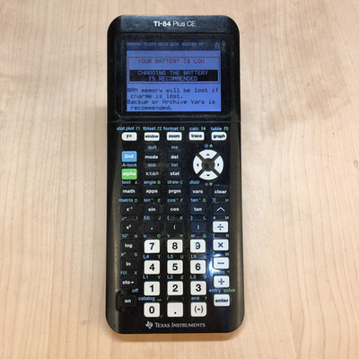 TI 84 Plus CE Graphing Calculator Black Dead Battery Won't Charge Tested