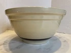 Vintage McCoy 13.5 In Bowl ovenware Brown Stripe USA Farmhouse Rare Primitive