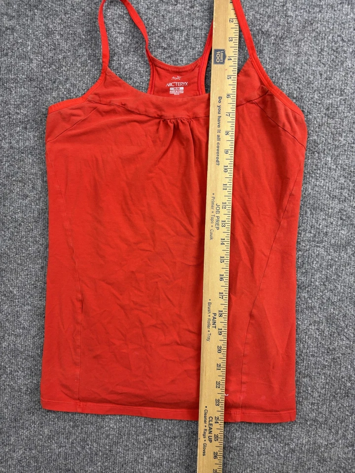 Camiseta sin mangas Arc'teryx para mujer camisola roja mediana sujetador con estante incorporado logotipo elástico Foto 4 de 4