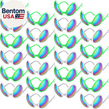 24 Pack Alien Glasses with Lenses Halloween Sunglass for Cosplay