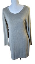 Loft Lounge Sleeve Olive Long Sleeve A-Line Soft Cozy Women's Dress SZ XS