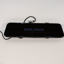 WolfBox Mirror Car Dash Cam W/ Cable Tested Working Good Condition
