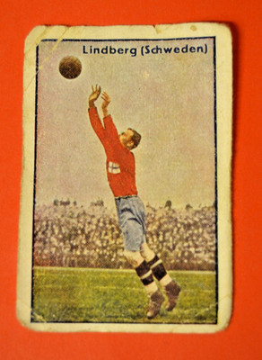 Greiling Fußballsport- Sigfrid Sigge Lindberg Schweden #12 ungeklebt rare