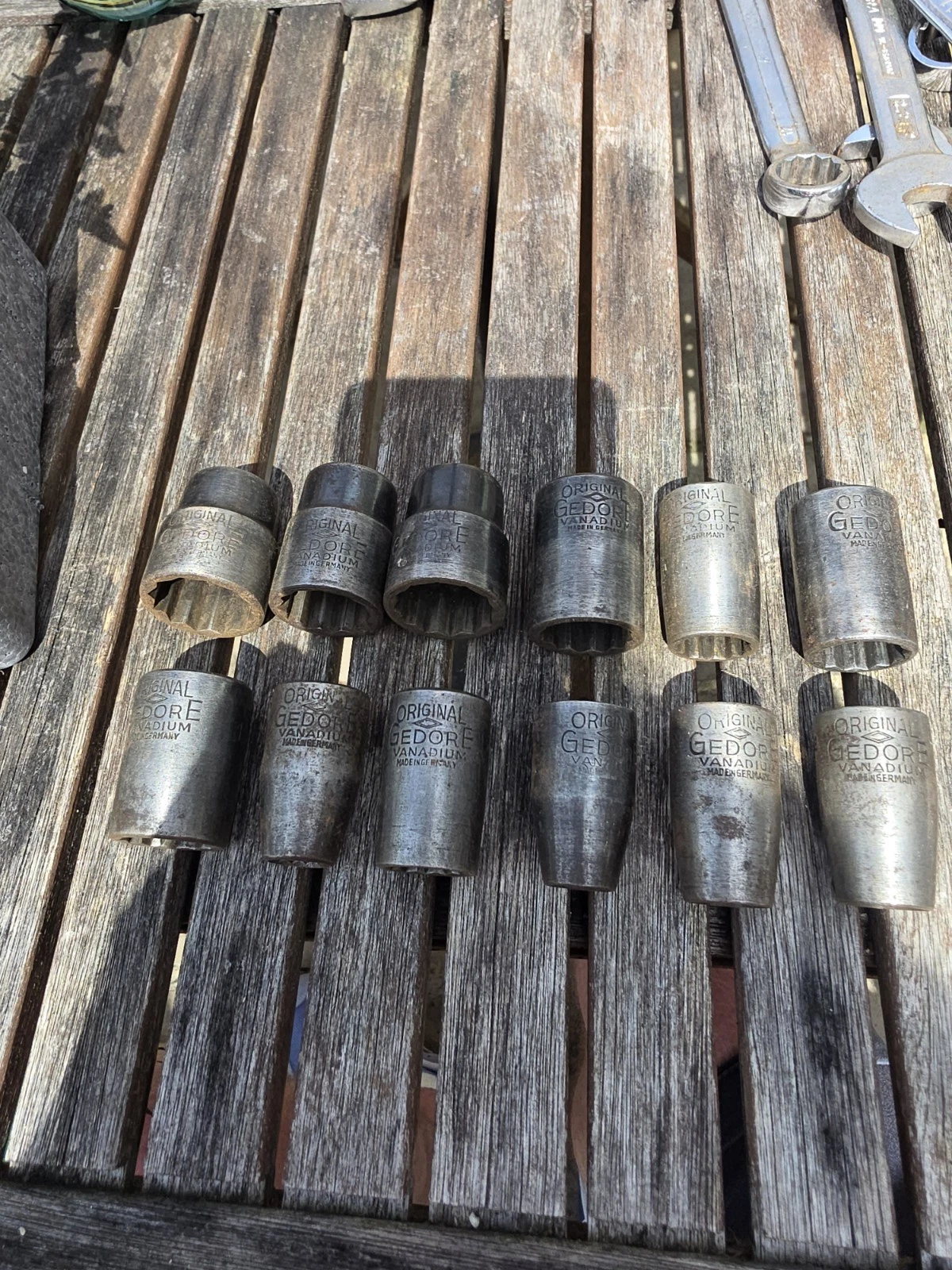 A superb Rare Early Set Of GEDORE ORIGINAL sockets