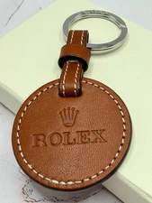 Rolex Keychain Heritage Brown Leather Keyring AD VIP Gift