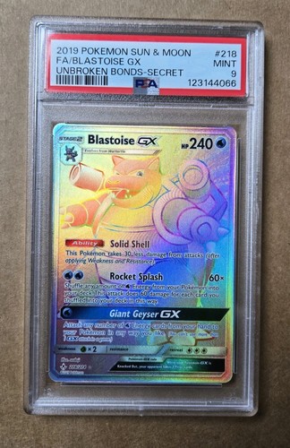 Blastoise-GX graded PSA 9 for sale on eBay