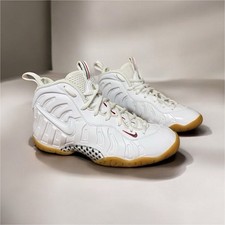 Nike Little Posite Pro GS White Gum 5Y Unisex Kids Athletic Sneakers