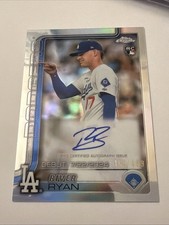 RIVER RYAN 2025 TOPPS CHROME UPDATE ROOKIE DEBUT REFRACTOR RC AUTO /499 *READ*