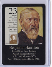 1992 CSPAN LITTLE DEBBIE PRESIDENTS WIFES #23 BENJAMIN HARRISON ID10