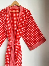 Cotton Squar Handmade Kimono Gown,Beachwear,Bathrobe,Summerwear,Bridemaid,Comfy
