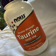 Now Foods Taurine Double Strength 1 000 mg 250 Veg Capsules Exp 4/28 Ships Free