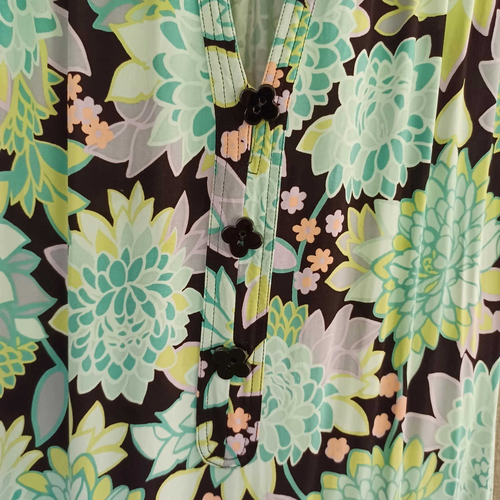 Abito Kate Spade Dahlia Bloom in maglia taglia M donna preppy floreale misto viscosa