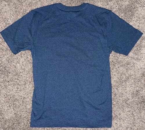 T-shirt Carhartt K87 vestibilità ampia manica corta pesante tasca piccola blu - Foto 4 di 4