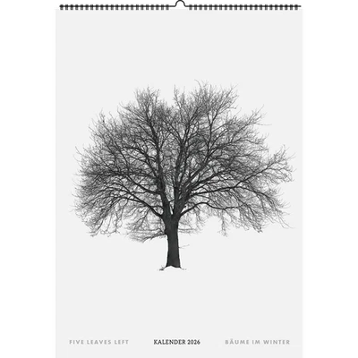 FAVORITENPRESSE Five Leaves Left. Wandkalender 2026: Bäume im Winter Todd Schulz