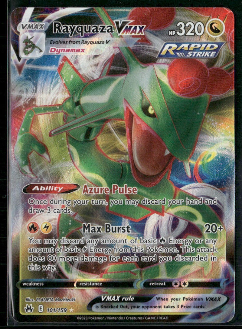 Rayquaza VMAX 101/159 - Pokemon TCG Crown Zenith 2023 NM