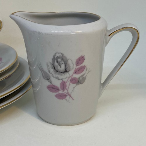 Set da tè floreale cinese vintage - set 2 x TRIOS e CREMA E ZUCCHERIERA - Foto 5 di 10