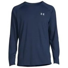 Under Armour Mens Tech 2.0 Long Sleeve Shirt Navy / Size XL 