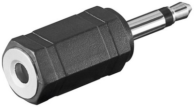 goobay Audio Adapter 3,5 mm mono Stecker auf Stereo