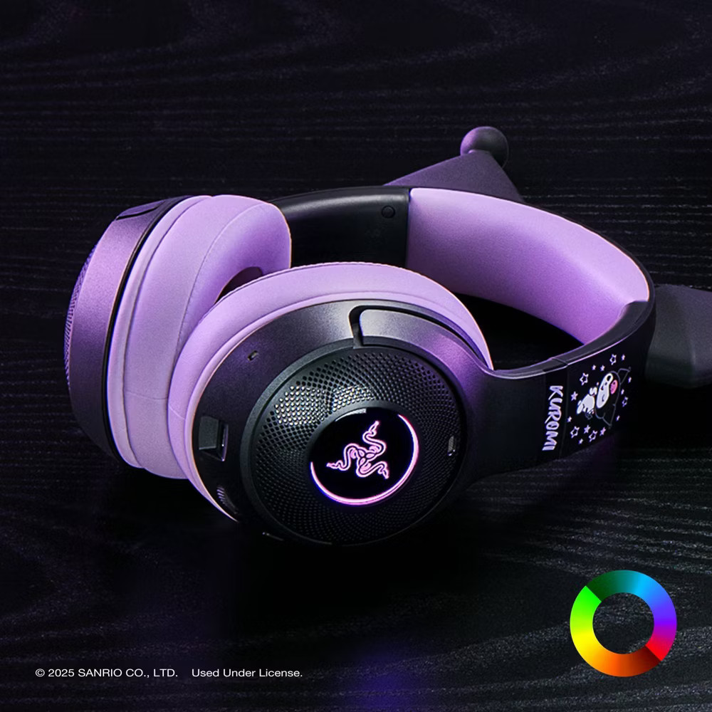 Razer Kraken Kitty V2 BT - Kuromi Edition Headset: Wireless Gaming