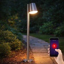 Stehlampe Außenlampe Smart Home Gartenlampe Terrassenleuchte dimmbar LED 96,5 cm