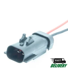 Connector for Chrysler, Dodge, Jeep, Ram, Fiat. Male. 2-PIN. 4687921