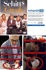 Dan Levy & Eugene Levy signed "SCHITT'S CREEK" 8x10 Photo EXACT PROOF a ACOA COA