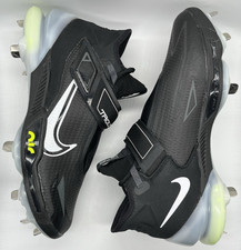 Nike Force Zoom Trout 8 Elite Black White Volt Baseball Cleats CZ5913-010 Sz 10