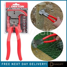 DEKTON 7IN1 FENCING PLIER 10" INCH WIRE GRIPS 250MM TOUGH HEAVY DUTY FOR UK NEW
