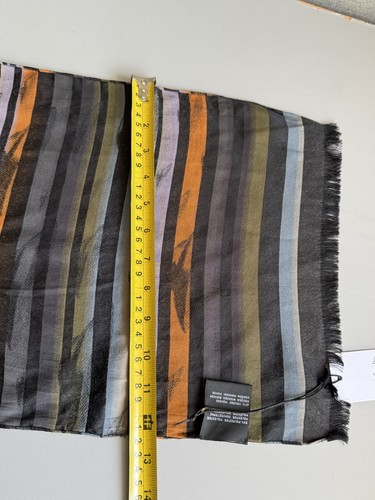 PAUL SMITH SOFT LIGHTWEIGHT FLYING SAUCER / UFO PRINT SCARF BNWT made in Italy - Picture 9 of 19